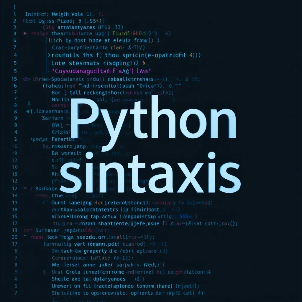 Python sintaxis